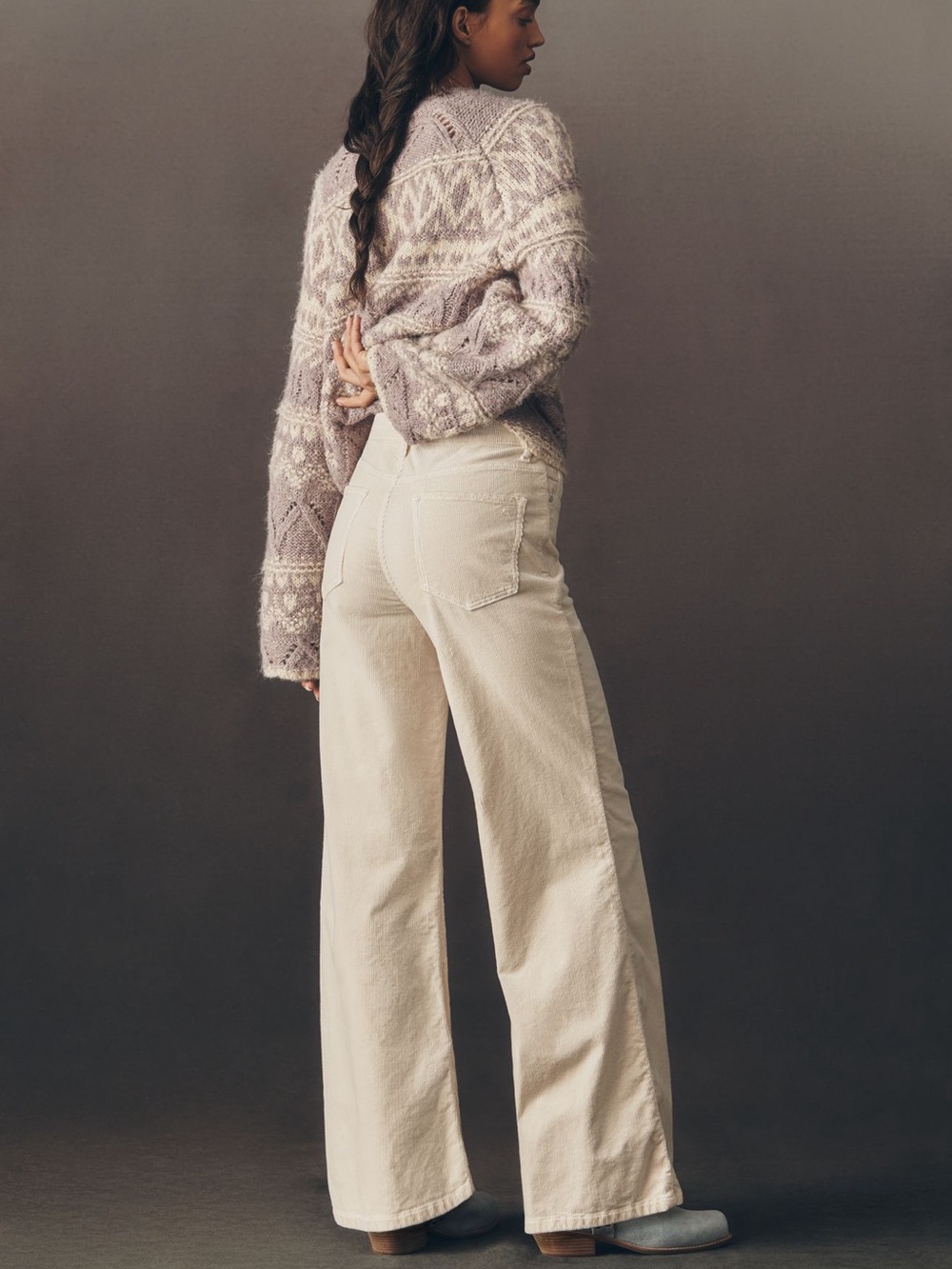 Pilcro The Robbie Corduroy High Rise Flare Pants NWOT - Picture 4 of 6